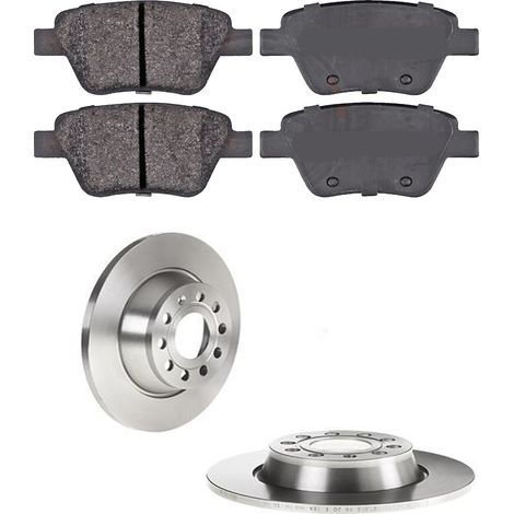 KIT FRENI POSTERIORI compatibile con VW PASSAT B7 (A32.A33) - DISCHI + PASTIGLIE OEM: P 85 114 / 17628 , 17729 /SOSTITUZIONE DIRETTA/BASSA POLVERE/SILENZIOSO (1/5)