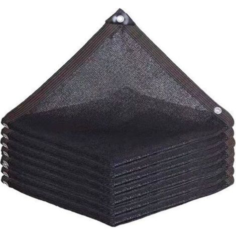 Garden Shade Cloth - 2x2m - Black - UV Protection - Breathable Tarp with Grommets - Sunshade