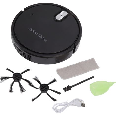Ortviai Robot Aspirateur Balai 5-en-1 avec Pulvérisation et Humidification, Charge USB, Batterie Intégrée