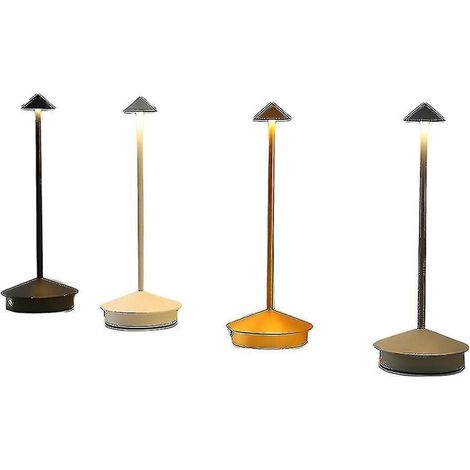 Kreative, wiederaufladbare Tischleuchte mit LED-Touch-Funktion, Pina Pro Bar-/Café-Lampe, dekorative Tischleuchte, grau (1/5)