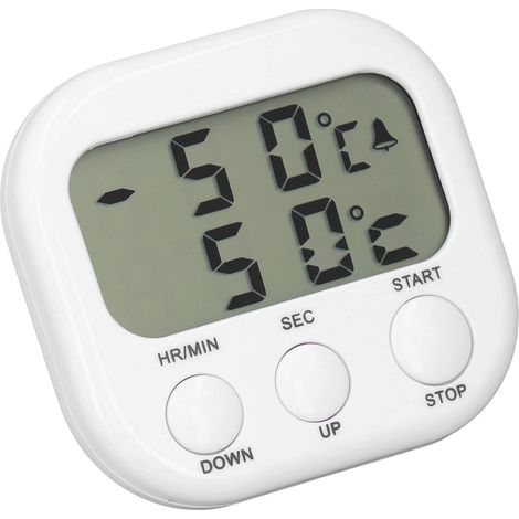 TA286 Multifunktions-Displaythermometer mit akustischem Alarm, Grillsonde und Küchentimer (Batterien nicht im Lieferumfang enthalten) (1/5)