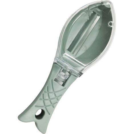 Écailleur à poisson pratique et facile à utiliser, décailleur rapide avec couvercle pour cuisine maison (1/5)