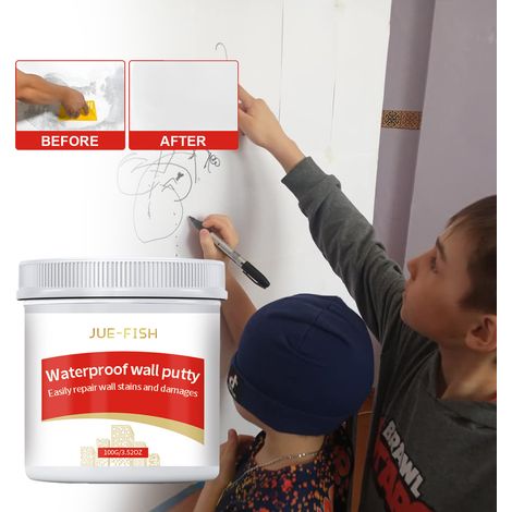 Wandreparaturpaste für den täglichen Gebrauch im Haushalt, zum Ausbessern von Rissen in Wänden, Renovieren, Abdichten, Schimmelbekämpfen und Glätten – 100 g -- DE (1/5)