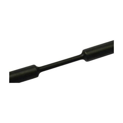 HellermannTyton Schrumpfschlauch Polyolefin Noir 1m (1/2)