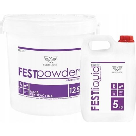 FESTFLOOR LIFE 17,5 kg - microcemento per pavimenti (1/3)