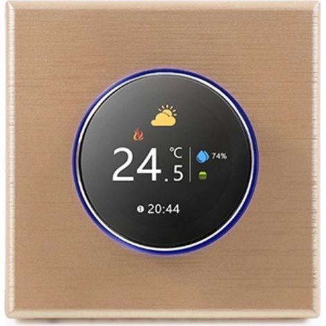 Termostato WiFi Beca BHT-7000GCLW con Manopola Gold (1/5)
