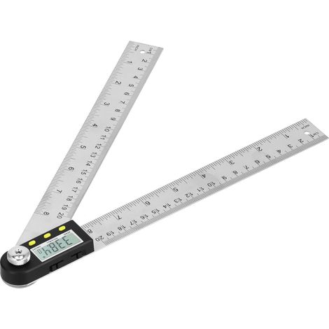 Rapporteur Numérique 2-en-1 avec Affichage LCD, Règle Goniomètre pour Automobile, 0-200mm (1/5)