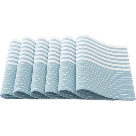 Sets de table lavables, dessous de verre imperméables en PVC pour la maison et l'hôtel
