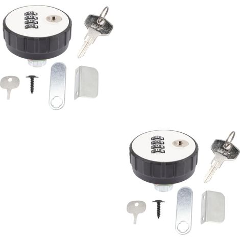 de 2 cadenas à combinaison mécaniques en zinc pour armoires