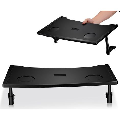 Kichvoe Table à manger pour fauteuil roulant Table de camping pliante d extérieur avec installation facile Plateau en plastique pour (1/4)
