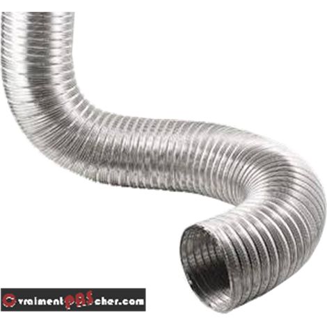 Sivac – Gaine VMC aluminium extensible Ø 60 mm – Longueur 0,6 à 3 m – Pour ventilation efficace dans espaces confinés