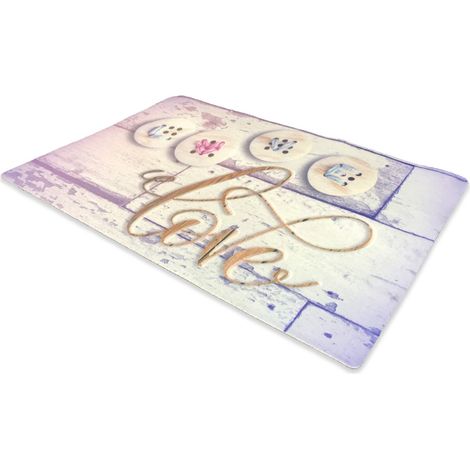 TAPPETO ZERBINO DIGITAL CM.40X60 LOVE BOTTONE