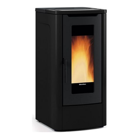 Extraflame – Poêle à granulés canalisable 12 kW – Double canalisation jusqu'à 8m – Évacuation des fumées supérieure/arrière – Classe énergétique A+
