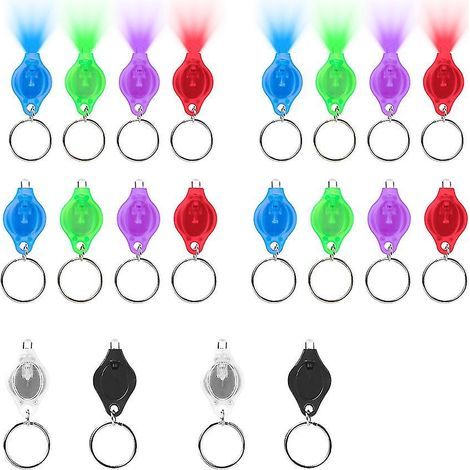 20 Mini-Schlüsselanhänger, Mini-LED-Taschenlampen, Leucht-Schlüsselanhänger, Taschenlampen, Hundehalsbandlichter (1/5)