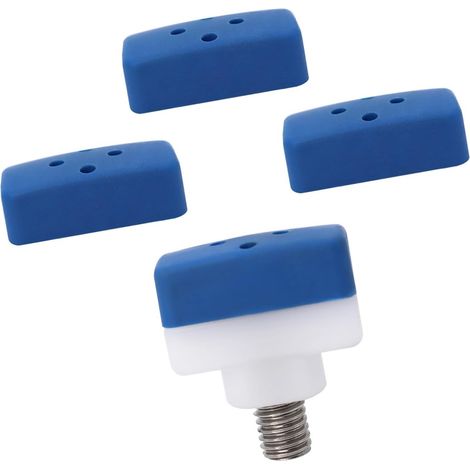 Lot de 3 têtes de marteau de rechange souples pour outil de filetage de 8 mm, dureté réglable pour le travail du bois et du métal (1/4)