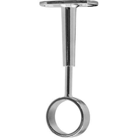 Soporte de techo redondo ajustable para armario de diámetro 25, zinc cromado