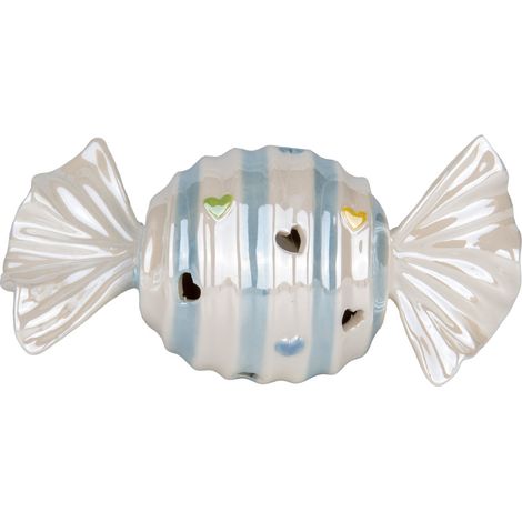 Etm Candy Caramella Baby Porcellana LED Celeste H. 15 cm (1/3)