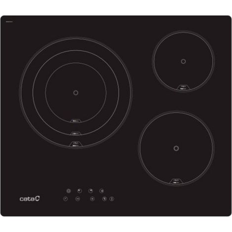 Cata TT 6003 - Vitroceramica Independiente Radiantes 3 Zonas Coccion Ancho 60 Cm (1/2)