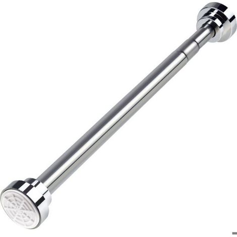 Tringle Extensible de 40 à 55 cm pour Rideau de Douche, Ensemble de Tringles Télescopiques sans Perçage en Acier Inoxydable (1/4)