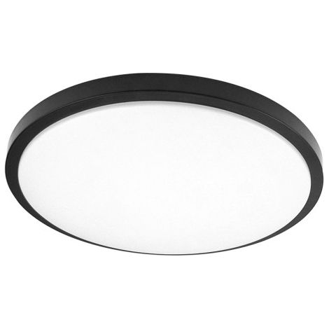 Plafón Kirat 36 W blanco/negro 3528 lm 39x39x7,5 cm mando regulable