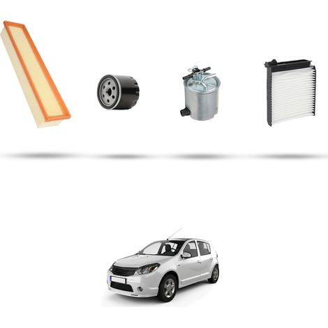 Kit tagliando 4 filtri compatibile con Dacia Sandero 1.5 dci 50kw dal 2009 (1/5)