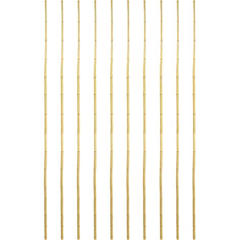 Canne in vero legno di bambu alte 180 cm con diametro di 2,4 cm - Set da 10