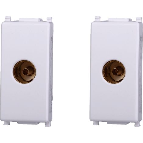 gloca Set 2 Connettori Tv Femmina Compatibili Matix (1/4)
