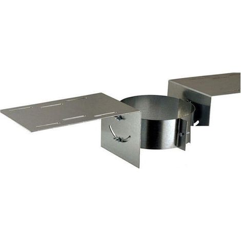 Poujoulat – Support de toit pour poêle à granulés – PGI pour poêles à pellets – Diamètre 80/130 – Maintien latéral pour conduits en traversée de charpente (1/2)
