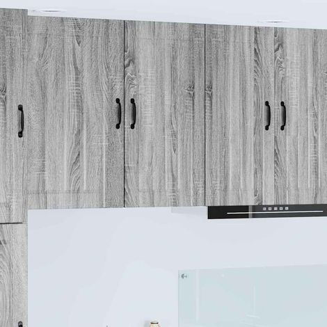 Wall Cabinet LUCCA Grey Sonoma 40 x 31 x 80 cm Engineered Wood vidaXL