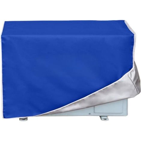Couverture bleue pour pompe à chaleur de piscine 92x35x69cm, imperméable et résistante à la poussière pour climatiseur extérieur. (1/5)