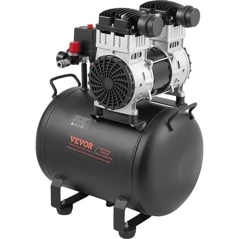 Compresseur d'air, pression maximale de 125 PSI, fonctionnement silencieux, 40L (1/2)