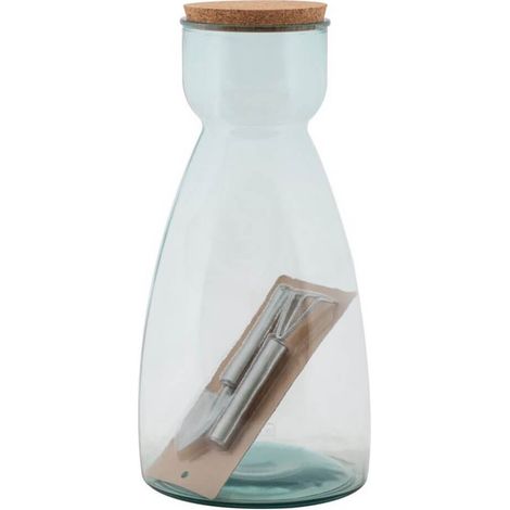 VASO GARDEN VETRO RICICLATO CM  � 21,5X43,5 (MADE IN SPAIN) (1/5)
