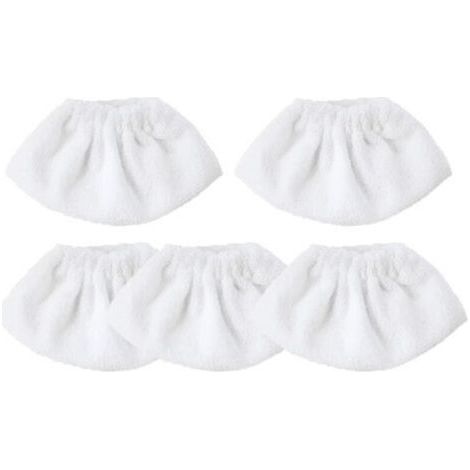 5 Pièces Bonnettes Microfibre,Lingettes Accessoire pour Nettoyeur à Vapeur, Compatibles avec la Majorité des Nettoyeurs à Vapeur, ,Lavables et Réutilisables (1/5)