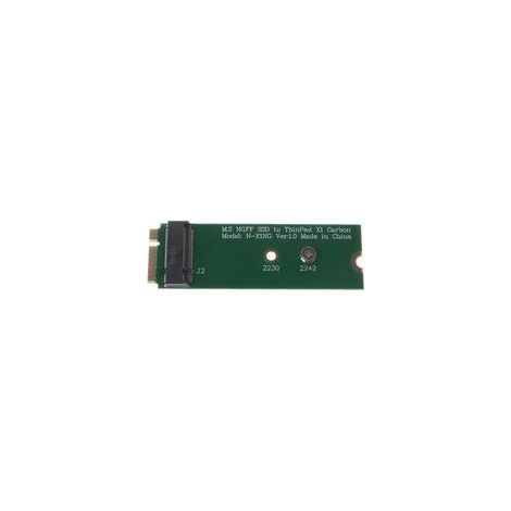 M.2 NGFF SSD-Adapterkarte kompatibel mit Lenovo ThinkPad X1 Carbon 20+6 Pin (1/4)
