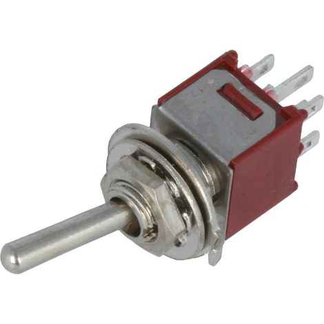 Interruptor/Conmutador Palanca 2Ctos Conmutados 1A/250Vac ON-ON