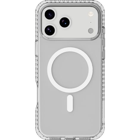 Cellularline Ultra Strong Mag - iPhone 17 Pro Funda transparente ultra protectora con bordes reforzados en material anti impactos, diseñada para absorber los golpes (1/2)