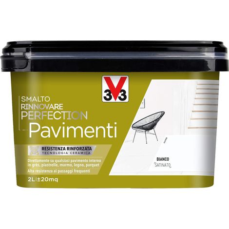 V33 SMALTO RINNOVARE PERFECTION PAVIMENTI Bianco Satinato 2 L (1/4)
