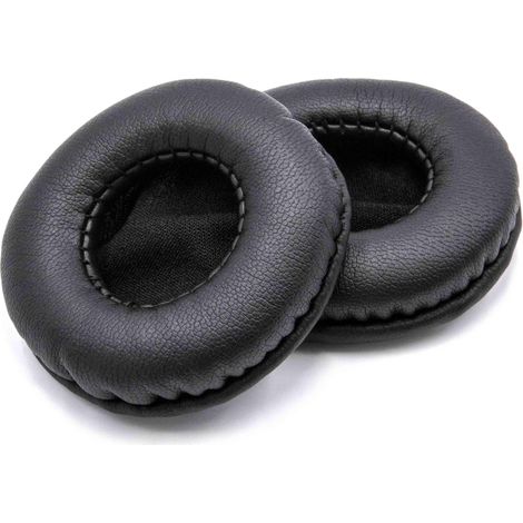 vhbw 2x cuscinetti auricolari di ricambio compatibile con Mercedes-Benz headphones cuffie, headset, poliuretano nero