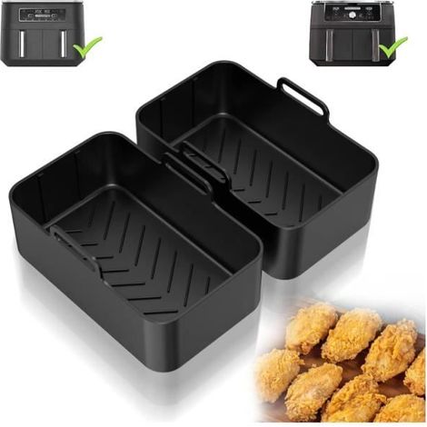 Accessoire Air Fryer - Non spécifié - 2 Pièces - Silicone - Antiadhésif - Compatible lave-vaisselle (1/4)