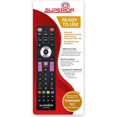 Mando Universal Reemplazo Televisores Thomson (suptrb017) Superior/thomson