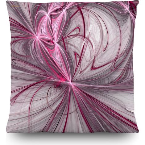 Coussin violet créatif abstract - 45 cm x 45 cm (1/3)