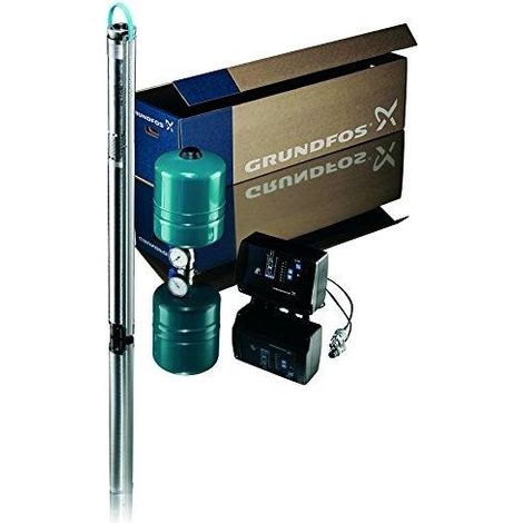 Paquete de suministro de agua a presión constante Grundfos SQE 3-65 m.Steuergeraet CU 301, 96524501