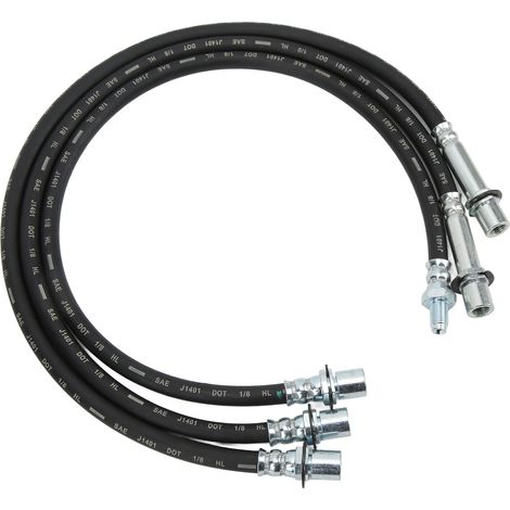 Kit 3 pièces flexible frein avant arrière caoutchouc remplacement Hilux LN106R LN46 RN46 YN65R, durite hydraulique renforcée (1/5)