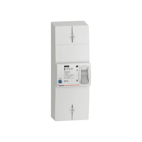 Legrand 401051 Disjoncteur de branchement 2P 60A 500mA - Non réglable