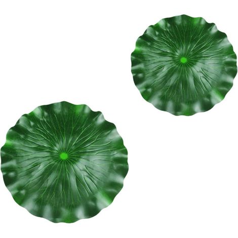 2pièces Lotus Artificiel Flottant Décor Pour Aquarium Piscine Photo Accessoires (1/5)
