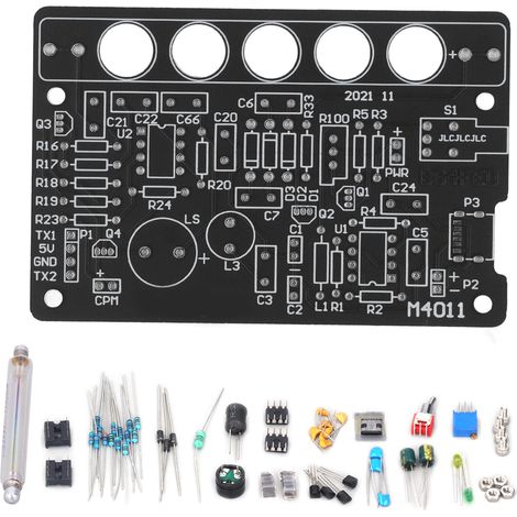 Kit de compteur Geiger à monter soi-même, module détecteur de radiations nucléaires, outil non assemblé, noir (1/5)