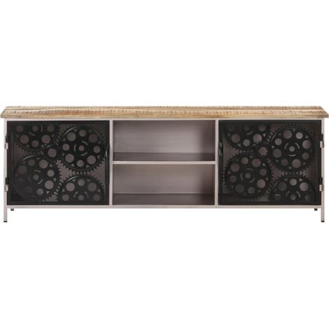 Maison Exclusive - TV-Schrank 120x30x40 cm Raues Mangoholz