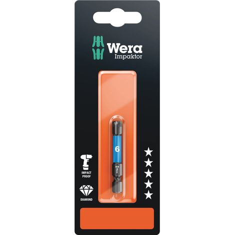 Wera 840/4 IMP DC Impaktor Bits SB, 6 x 50 mm 05073946001 (1/5)