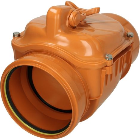 airfit Rückstauklappe DN 160, rotbraunmit zusätzlichem Handverschluss