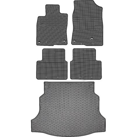 Juego de alfombrillas de goma para coche y maletero para Honda Civic X Hatchback (2017-2021). (1/5)